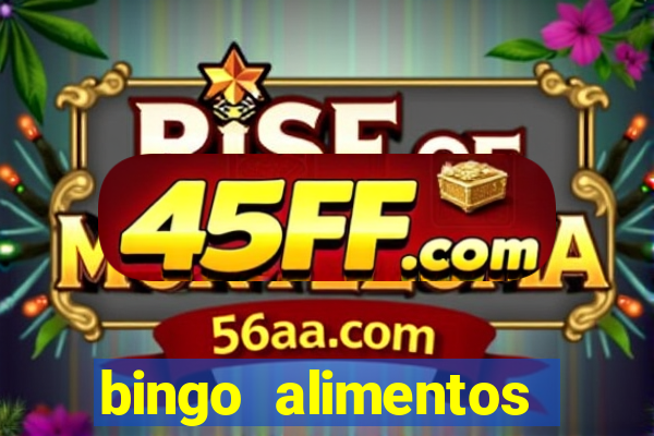 bingo alimentos para imprimir